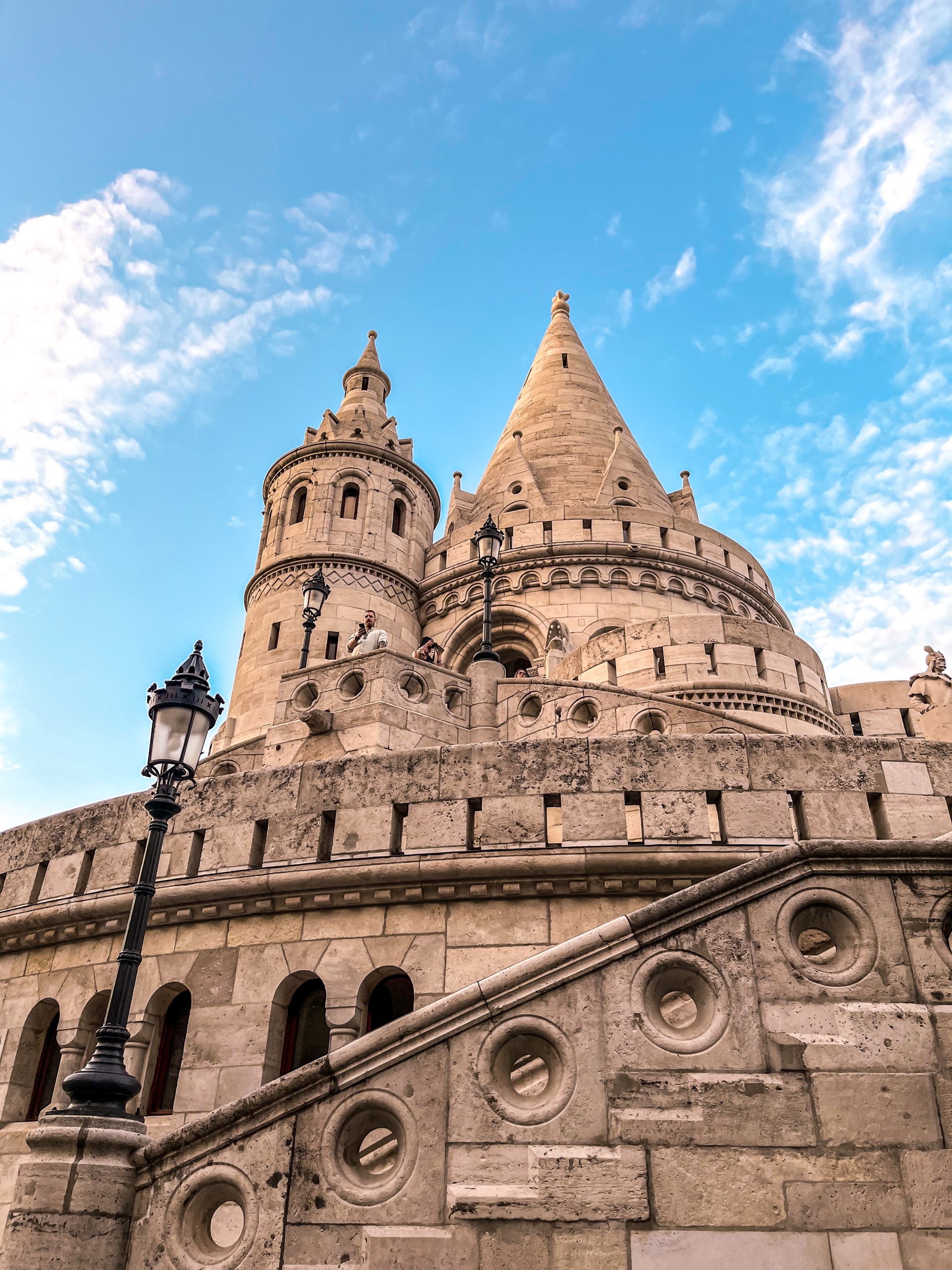 One of the most impressive turrets of the Fisherman's Bastion in Budapest.