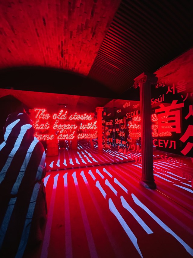 One of the Zones in the Delight Media Art Exhibition, London. 