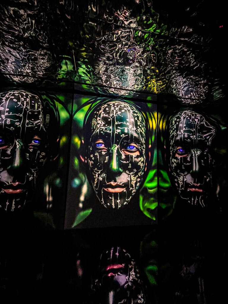 One of the amazing art installations at the Latent Spaces immersive art exhibition, Illusionaries, London