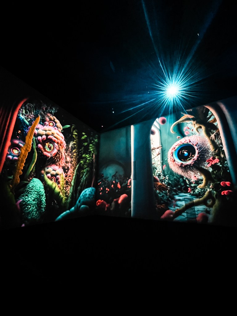 One of the amazing art installations at the Latent Spaces immersive art exhibition, Illusionaries, London